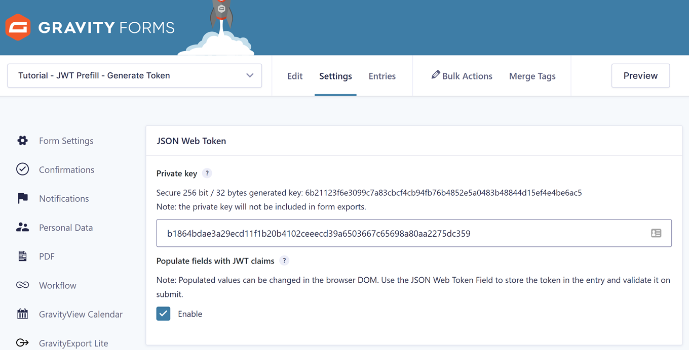 JWT Prefill