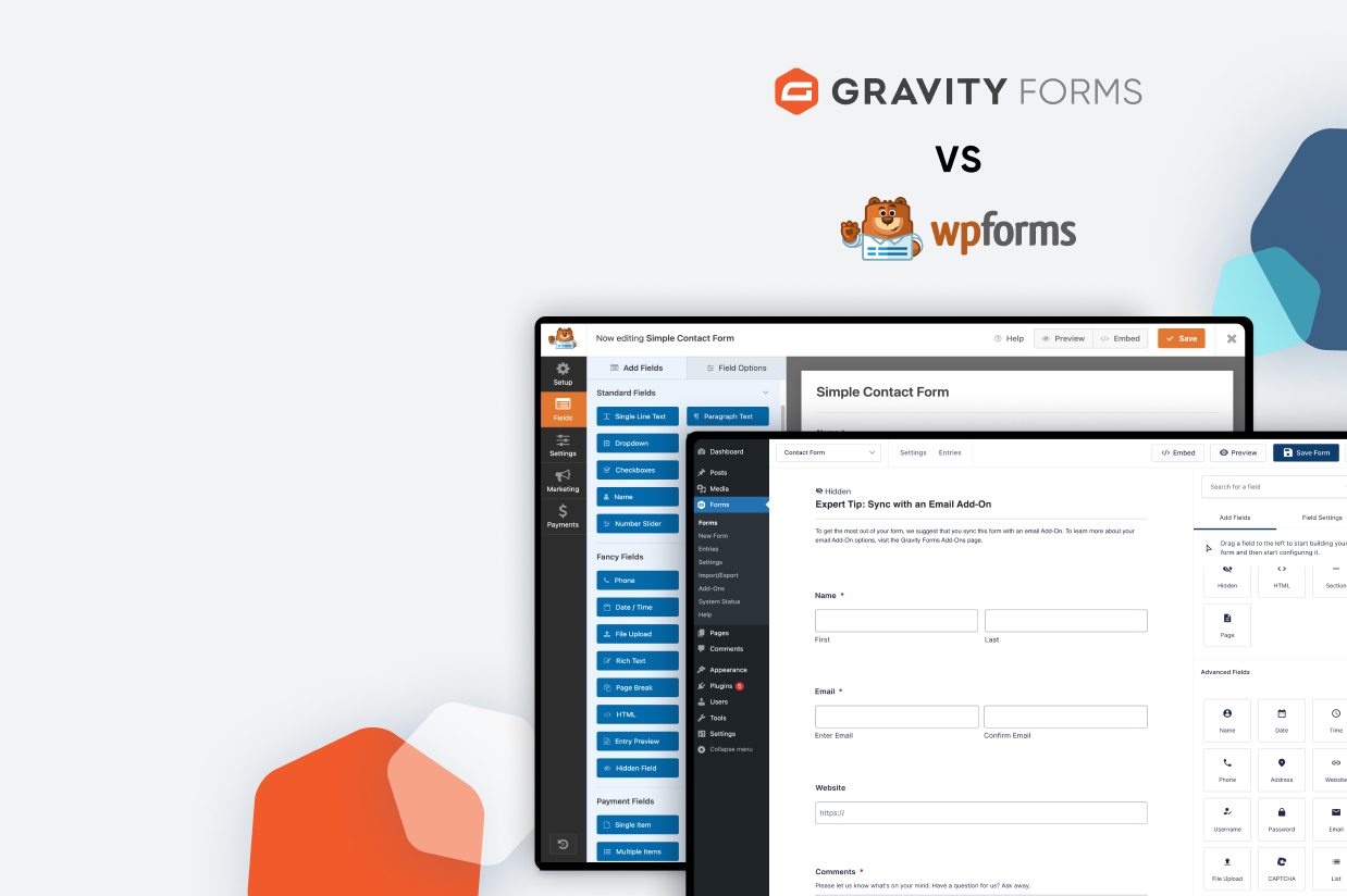 WPForms vs Gravity Forms
